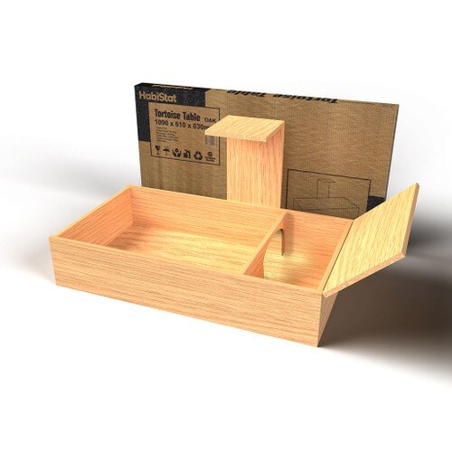 Oak Tortoise Table with Box